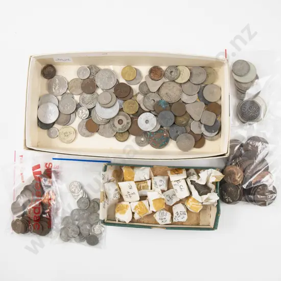 Qty Vintage NZ and World Coinage some silver content
