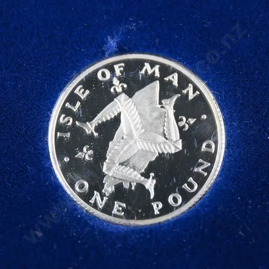 1978 Isle of Man One Pound Coin Silver Unc
