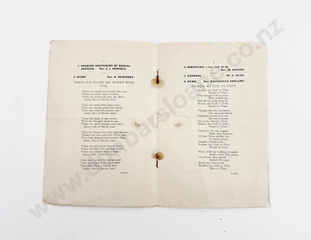 NZ Wgtn 1910 Memorial Service for Edward VII Order of Proceeding Pamphlet Image 1++