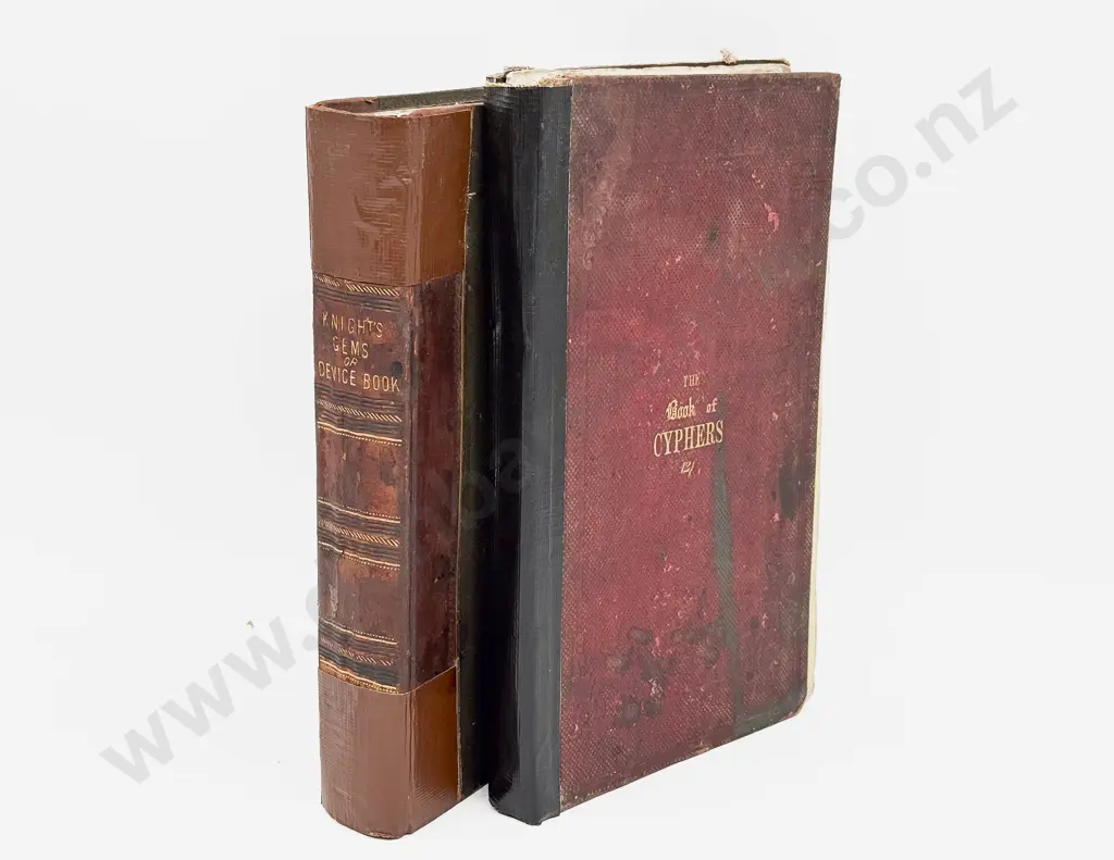 Mid C19th Knights Book of Cyphers & Knights Gems or Device Book Image 1++