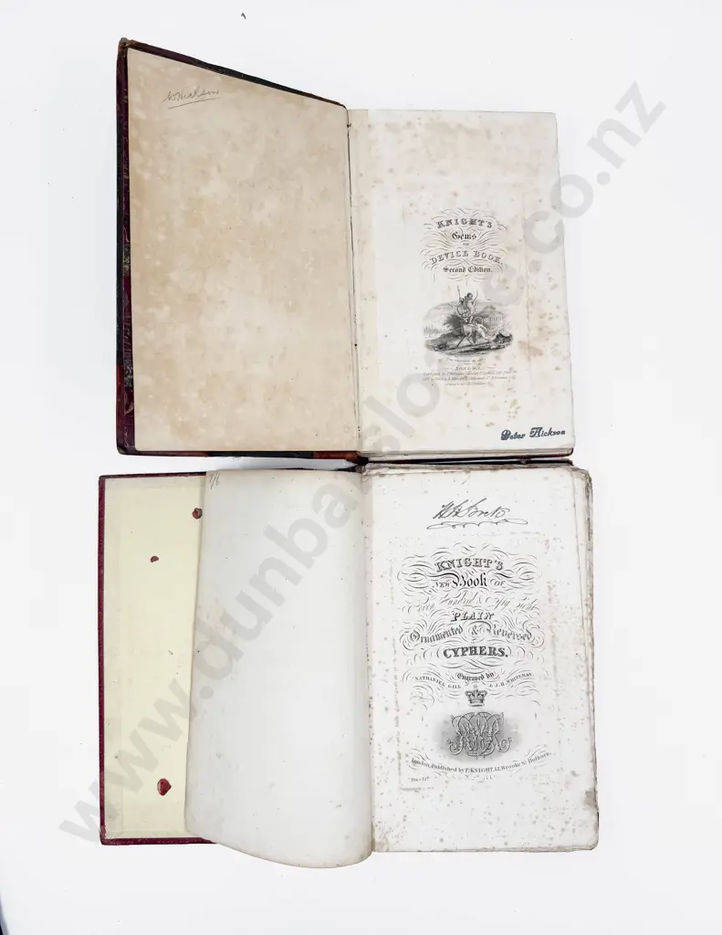 Mid C19th Knights Book of Cyphers & Knights Gems or Device Book Image 1++