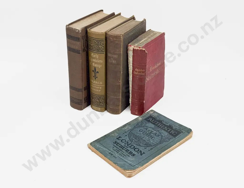 Five Antique Volumes Image 1++