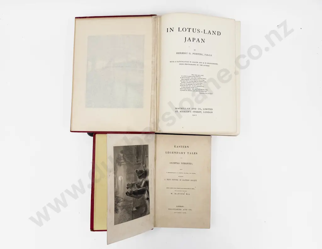 Herbert G Ponting - In Lotus-Land Japan 1911 & Eastern Legendary Tales & Oriental Romance Image 1++