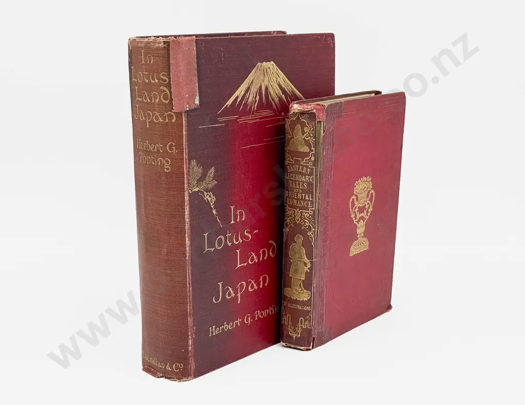 Herbert G Ponting - In Lotus-Land Japan 1911 & Eastern Legendary Tales & Oriental Romance Image 1++