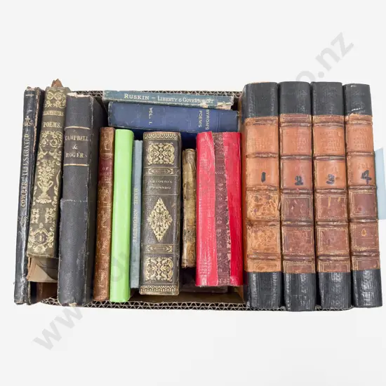 Small Box Assorted Antique Poetry Volumes