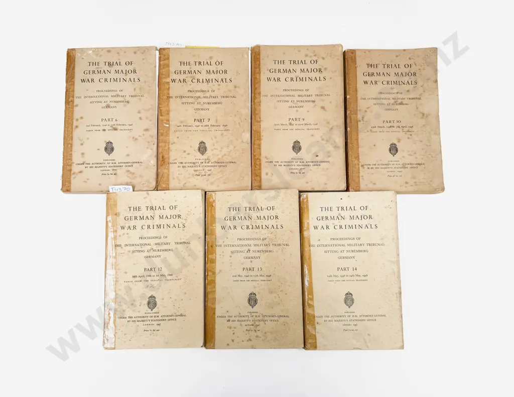 Seven Editions of The Trial of German Major War Criminals Image 1++