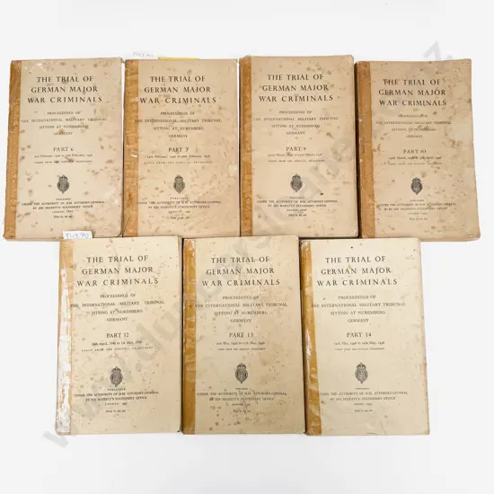 Seven Editions of The Trial of German Major War Criminals