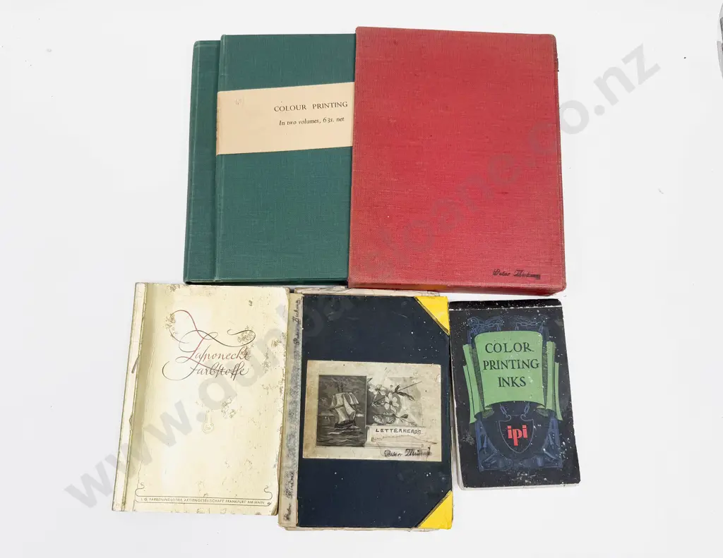 Four Vintage Volumes Relating To Printing Image 1++