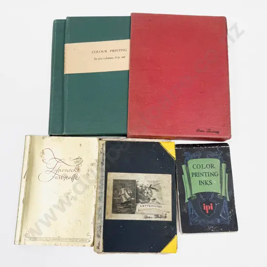 Four Vintage Volumes Relating To Printing