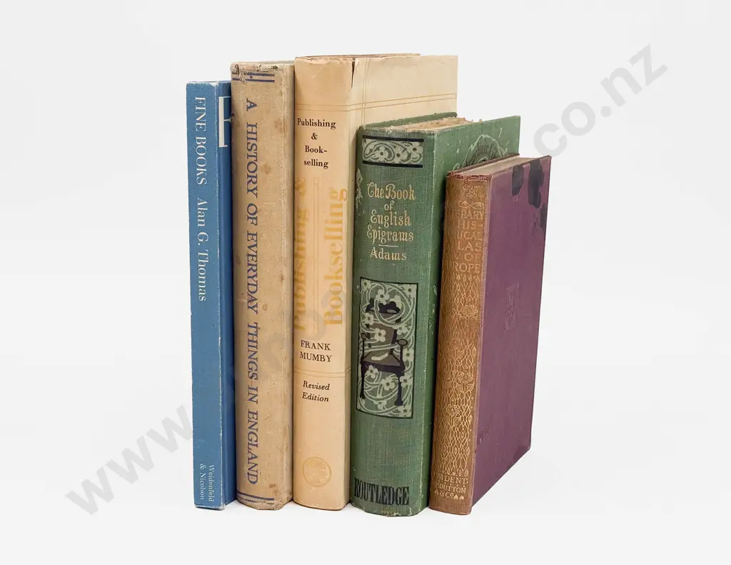 Five Volumes Relating to Publishing Image 1++