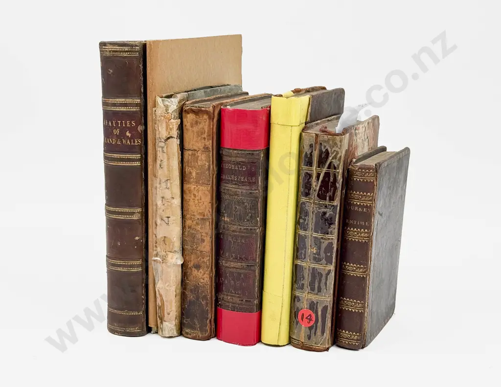 Eight Antique Poetry Related Volumes Image 1++