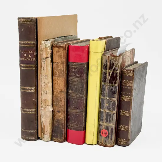 Eight Antique Poetry Related Volumes