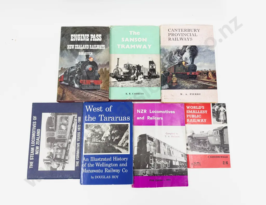 Seven Volumes Relating To NZ Railways Image 1++