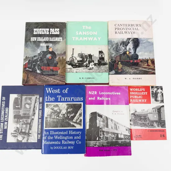 Seven Volumes Relating To NZ Railways
