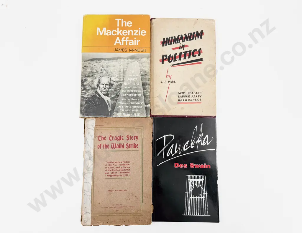 Four Volumes Relating to NZ Political History Image 1++