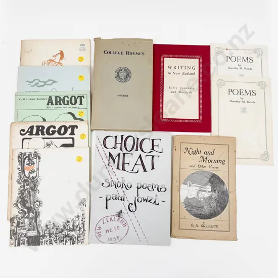 Eleven Vintage Volumes Relating to NZ Fiction