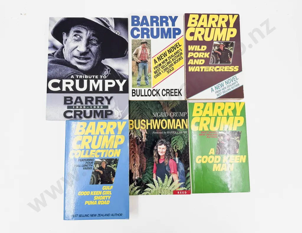 Six Barry Crump Paperback Editions Image 1++