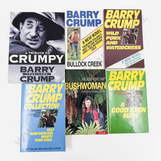 Six Barry Crump Paperback Editions