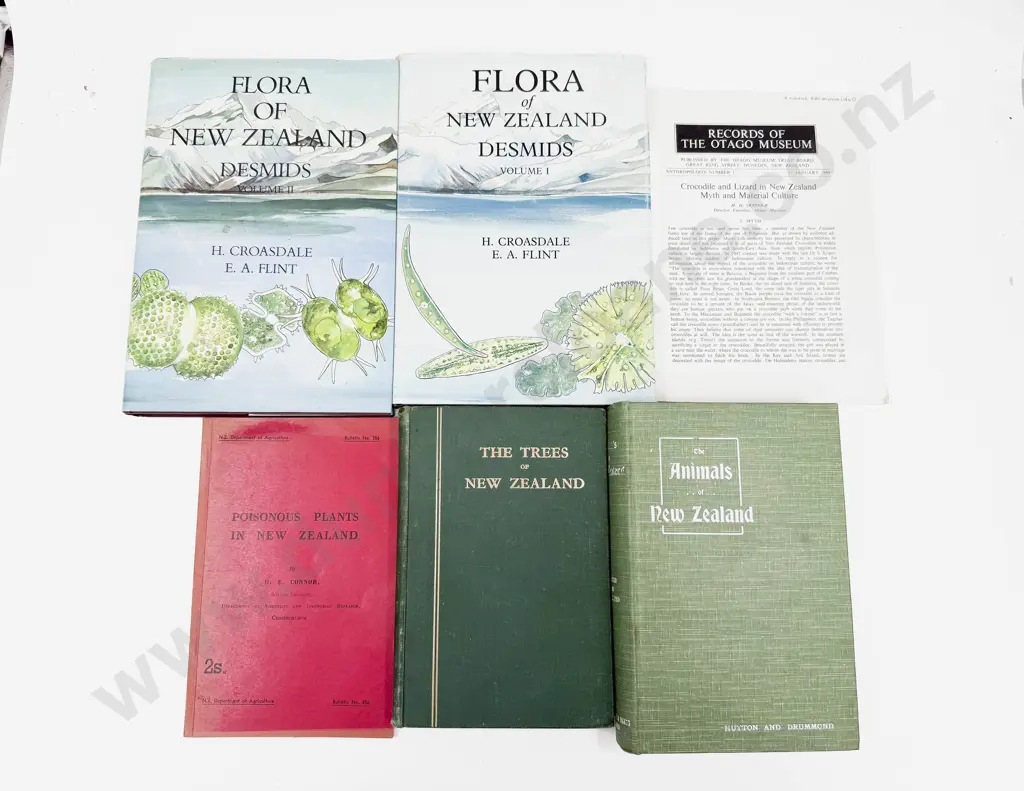 Six Volumes Relating To NZ Natural History Image 1++
