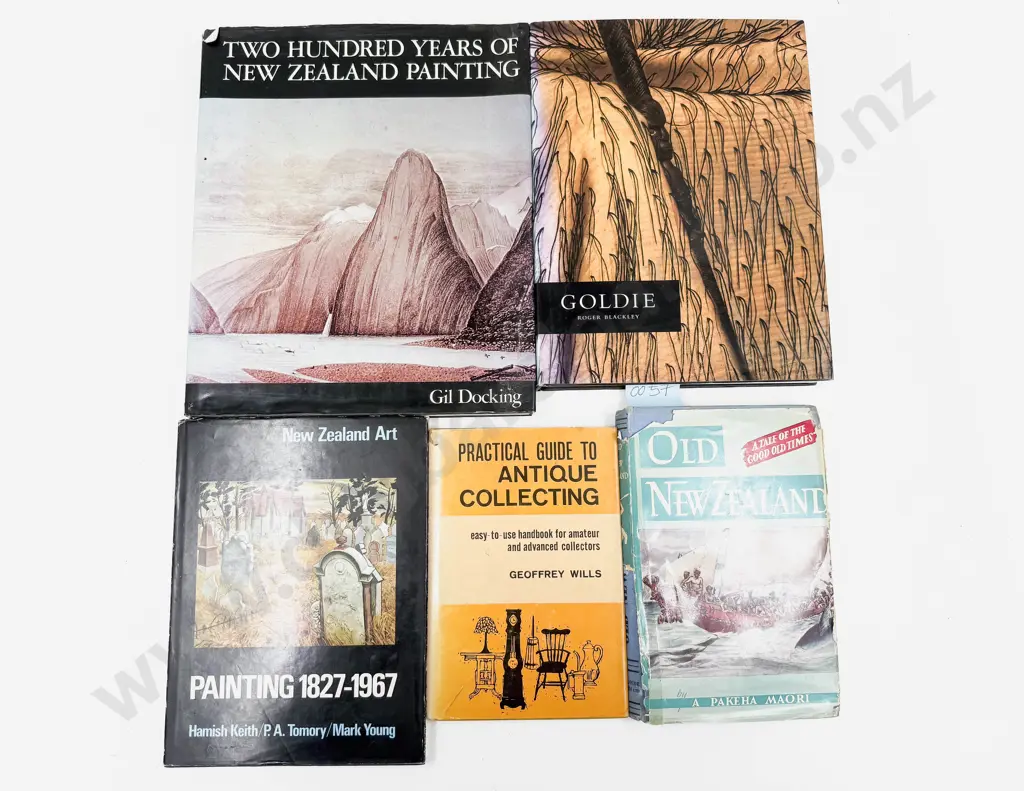 Five Volumes Relating To NZ Art & History Image 1++