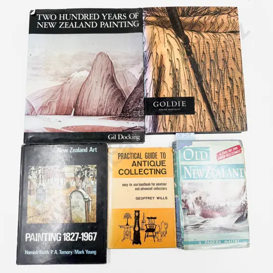 Five Volumes Relating To NZ Art & History