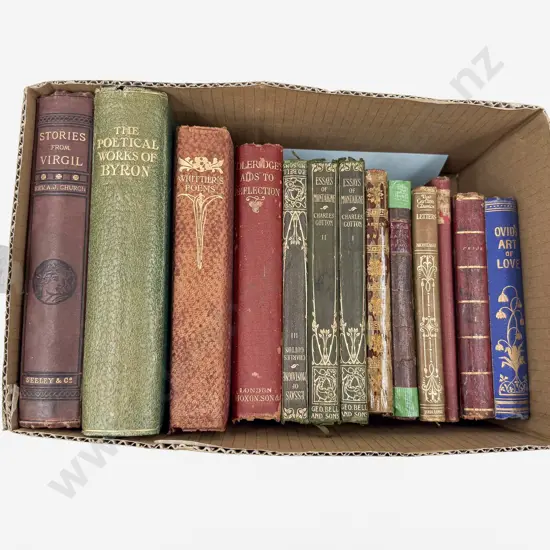 Small Box Assorted Vintage Fiction & Poetry Volumes