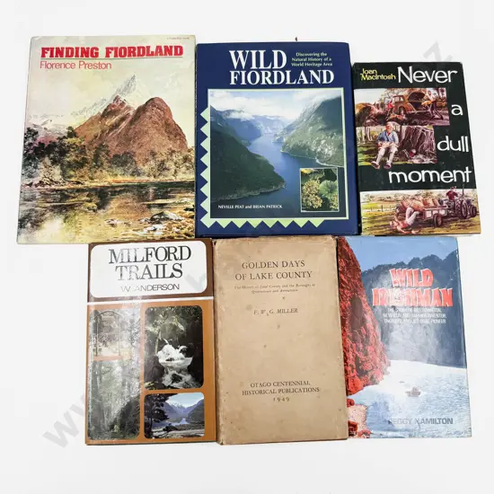 Six Fiordland Travel Volumes
