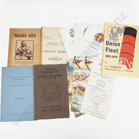 Quantity Assorted Vintage NZ Marine Related Pamphlets