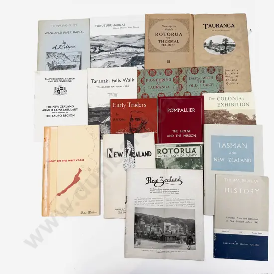 Quantity Assorted Vintage NZ Regional Pamphlets