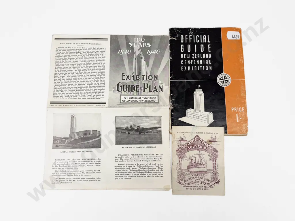 NZ Centennial Exhibition Official Guide & Plan & Other Image 1++