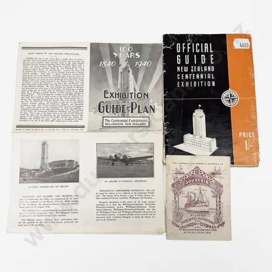 NZ Centennial Exhibition Official Guide & Plan & Other