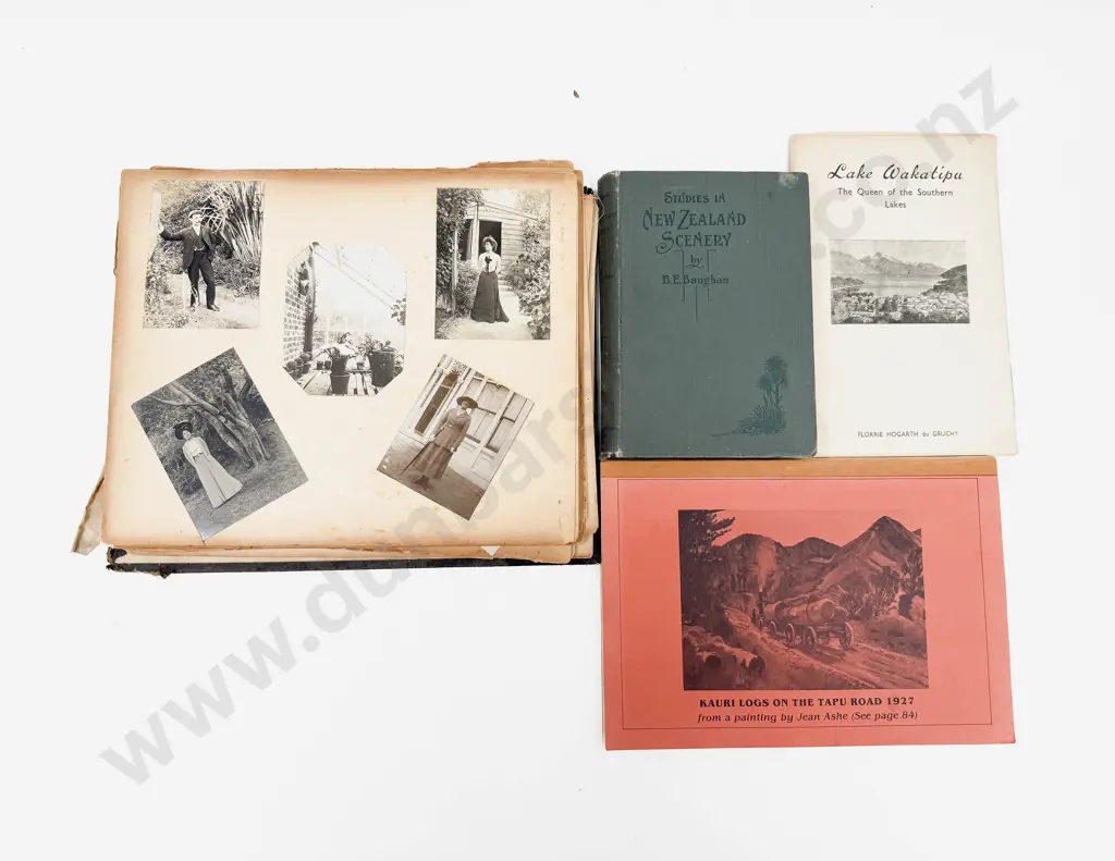 Three NZ Reference together with Vintage Photo Album Image 1++