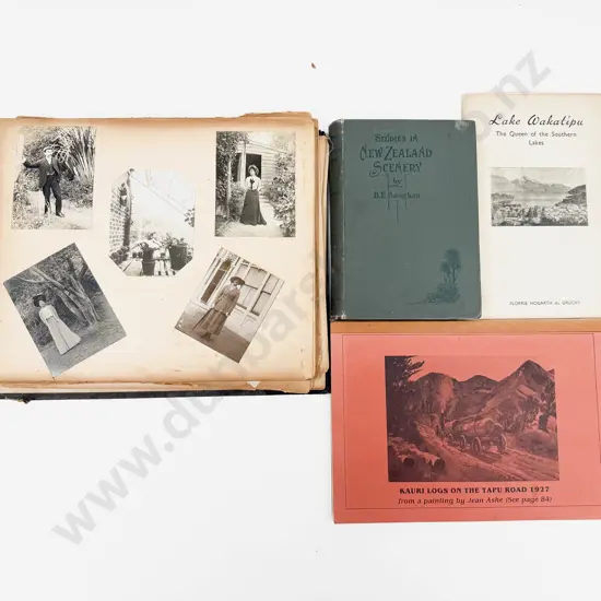 Three NZ Reference together with Vintage Photo Album