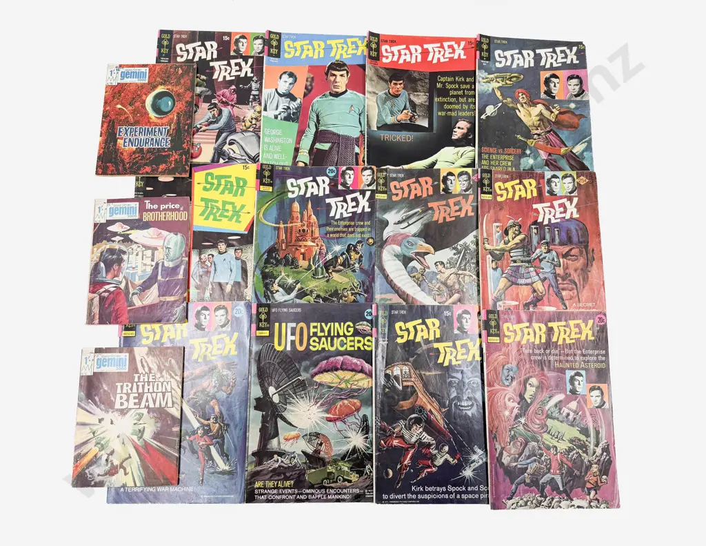 Qty of Vintage Star Trek Comics & Three Others Image 1++