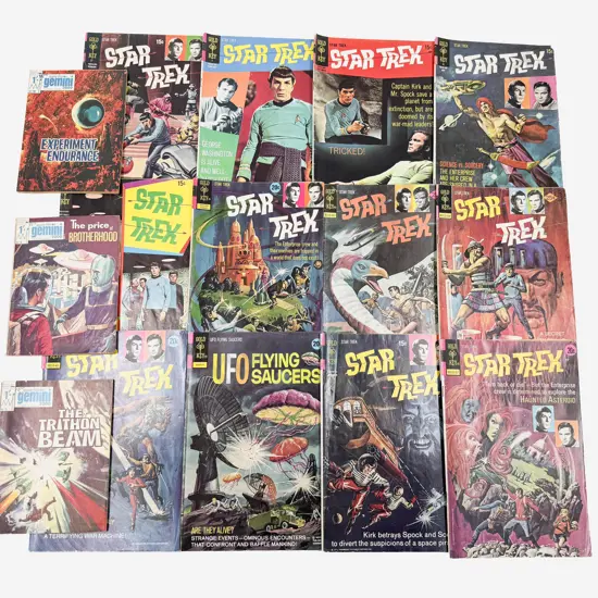 Qty of Vintage Star Trek Comics & Three Others