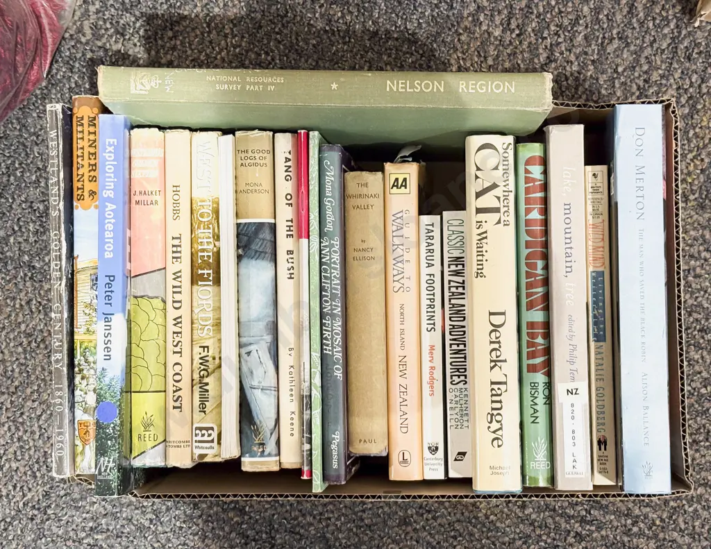 Box of Assorted NZ Books incl Regional Histories Image 1++