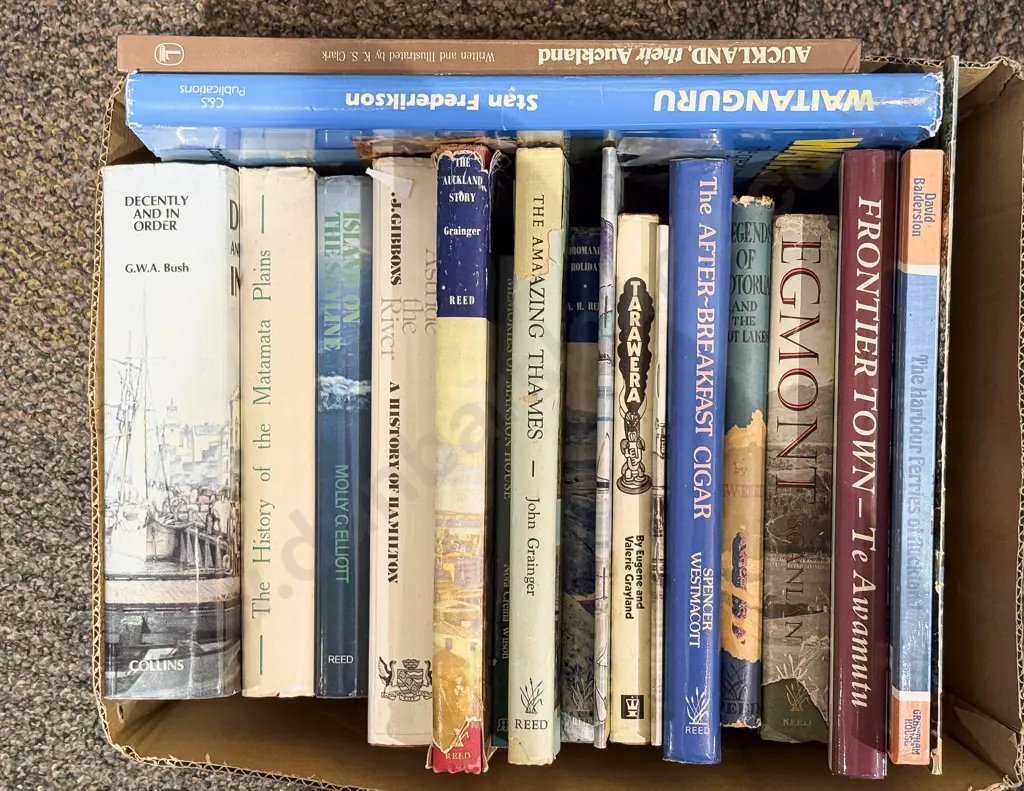 Box of Assorted North Island Regional Histories Image 1++