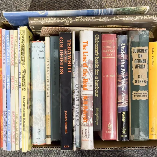 Box of Assorted Books Incl Otago Regional Histories