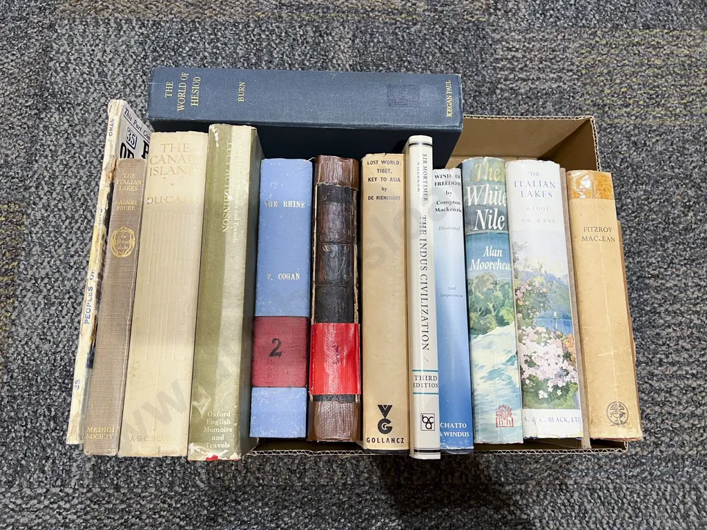 Box of Assorted Vintage World History Volumes Image 1++
