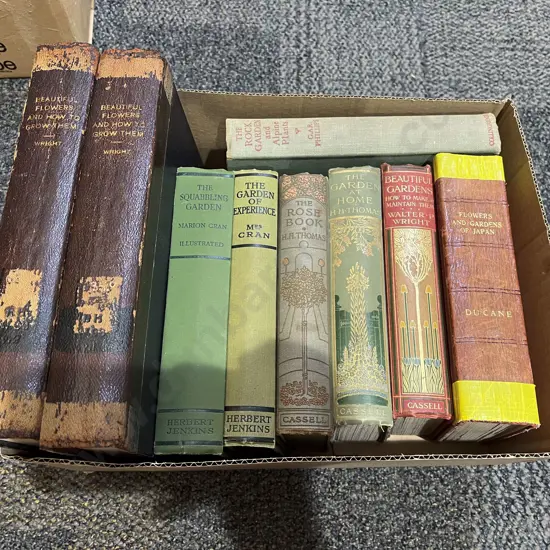 Box Assorted Vintage Gardening Volumes
