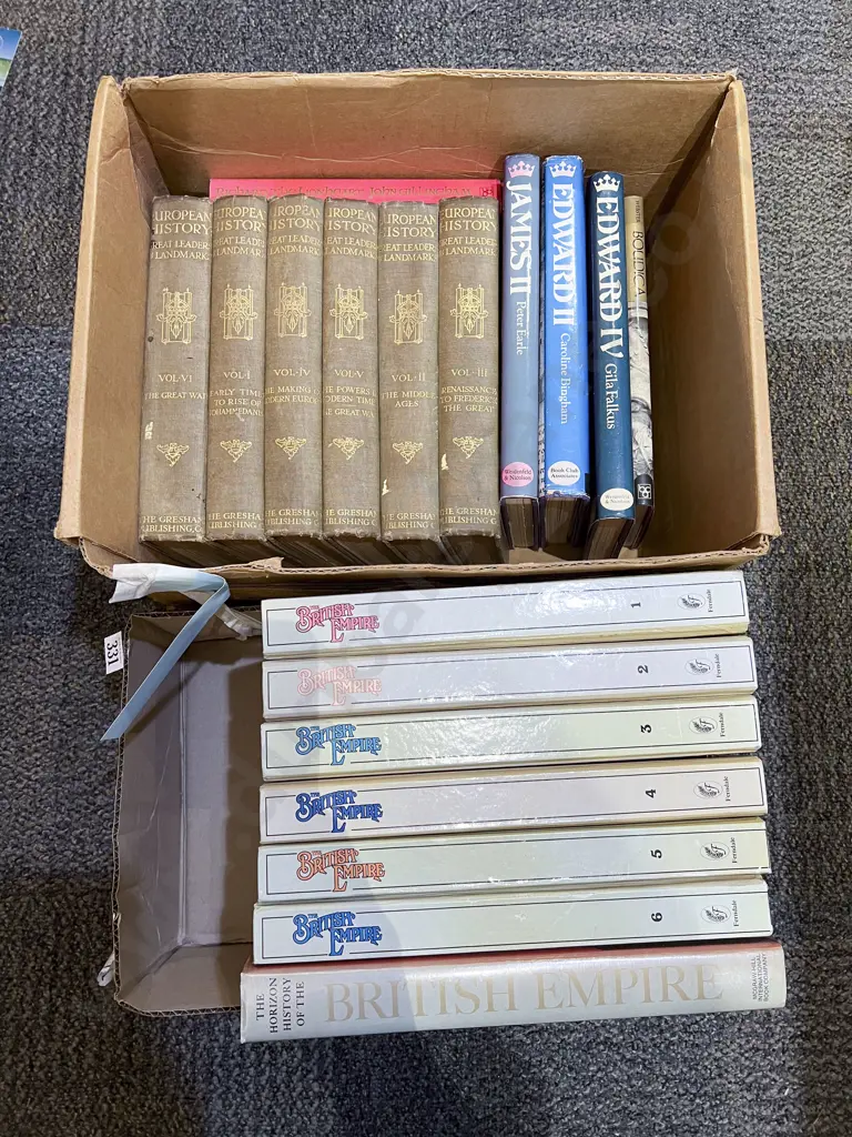 Two Boxes Assorted British History Image 1++