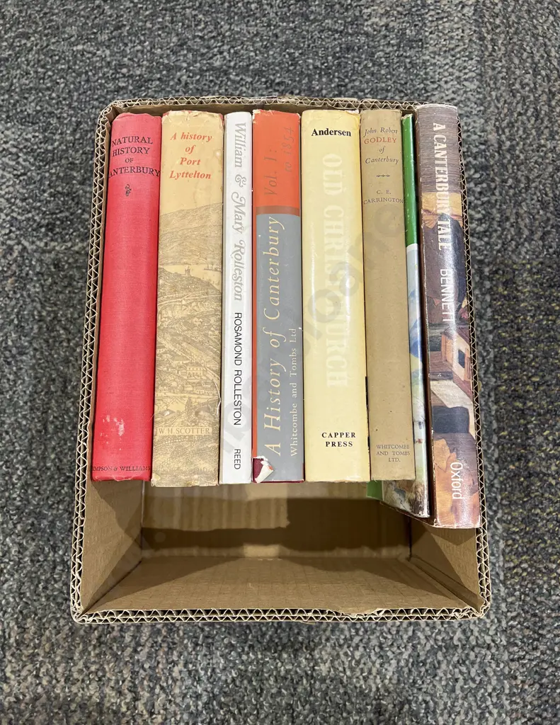 Box Assorted Canterbury Regional Histories Image 1++