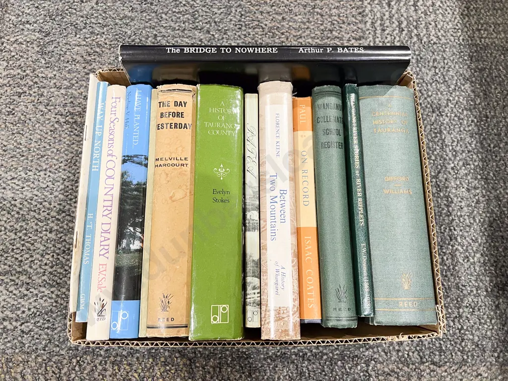 Box Assorted Books NZ Regional Histories Image 1++