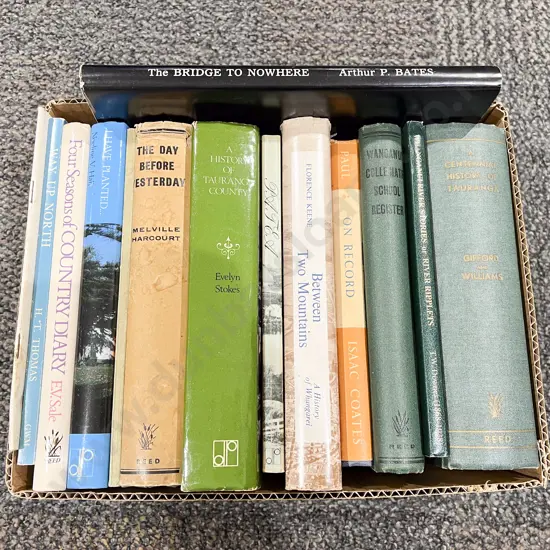Box Assorted Books NZ Regional Histories