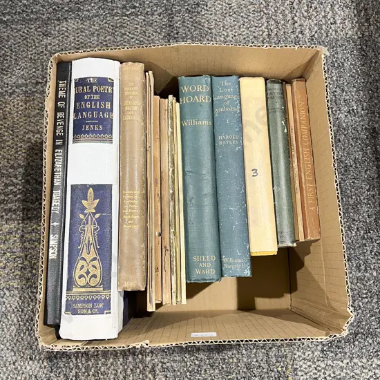 Box Assorted Vintage Mainly Poetry Volumes