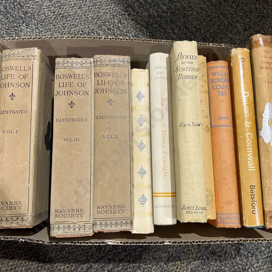 Box Assorted Vintage British Histories & Biographies