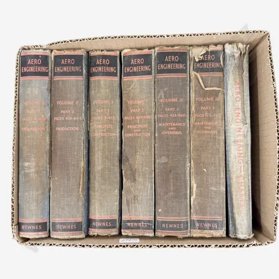 Qty of Vintage Aero Engineering Volumes