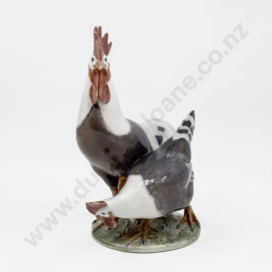 Royal Copenhagen Rooster Figure Group