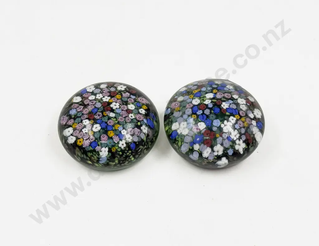 Pair of Peter Raos Monet Spring Paperweights Image 1++