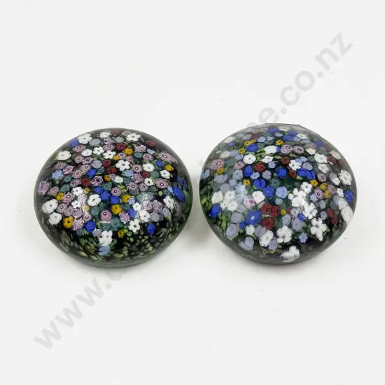 Pair of Peter Raos Monet Spring Paperweights